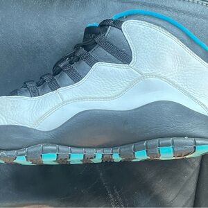 Jordan Men's Shoes - Black, Gray, and Teal